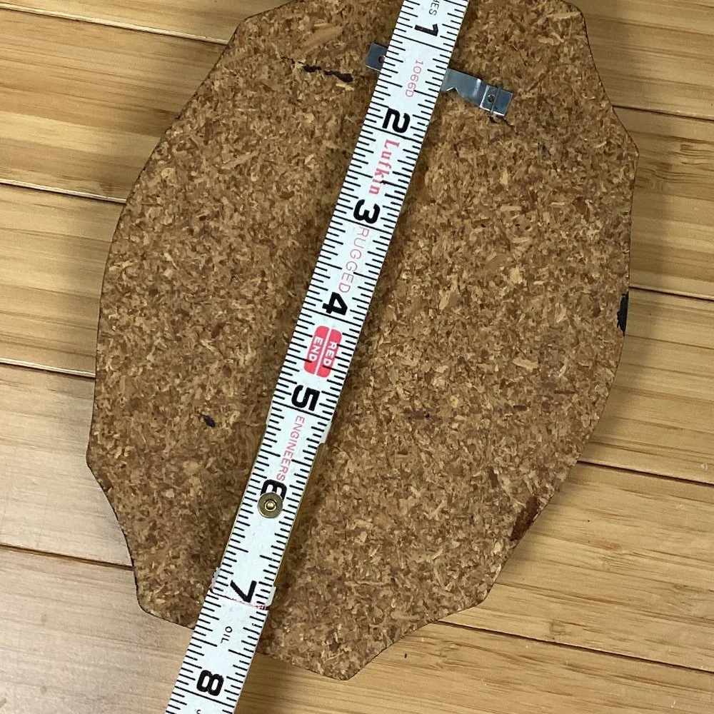 Metal Leaf & Mushroom Wooden Framed Wall Hanging